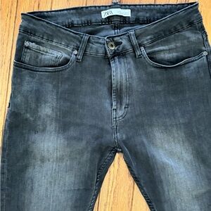 Zara‎ Man Size 31 Vintage Retro Style Denim Collection Retro Black Wash Jeans